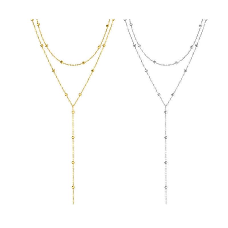 Women'S Formal Wear Accessories - J78F Elegante collar cadena múltiples hebras,
