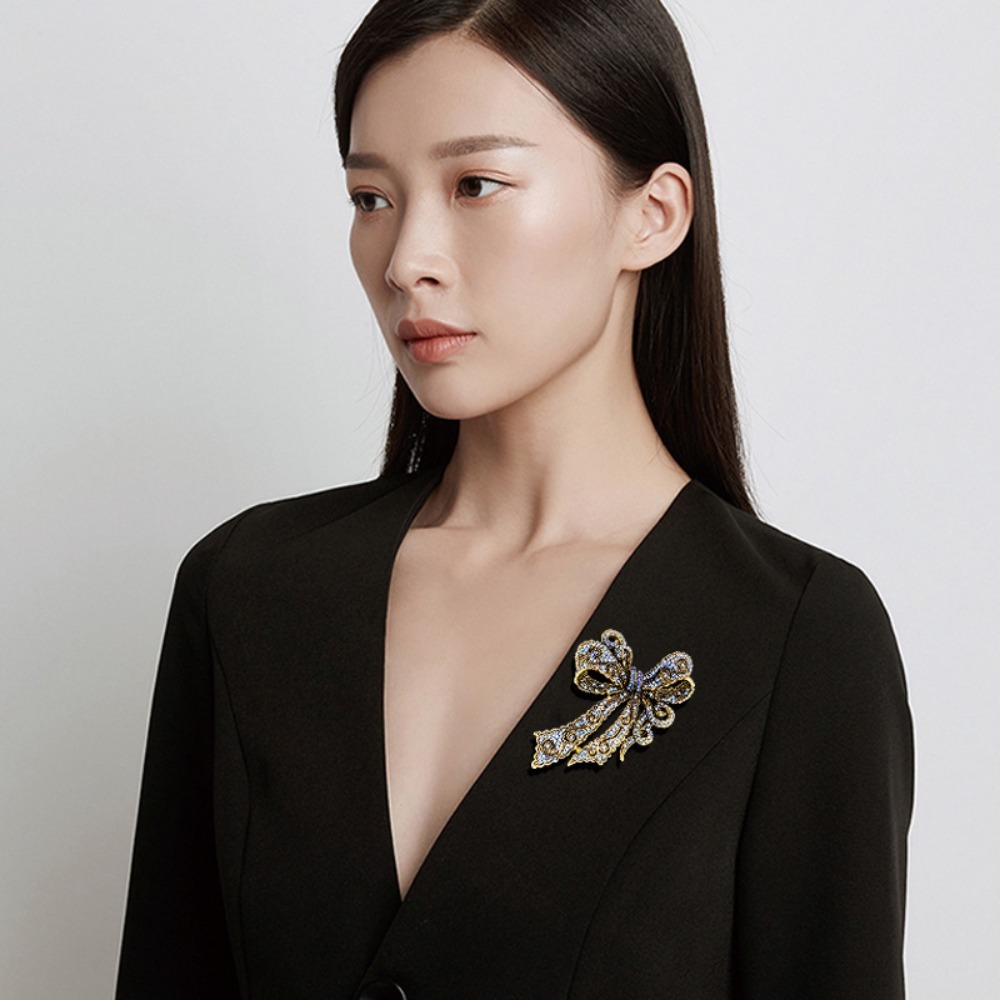 Women'S Formal Wear Accessories - Broche Vintage en Forma de Lazo,