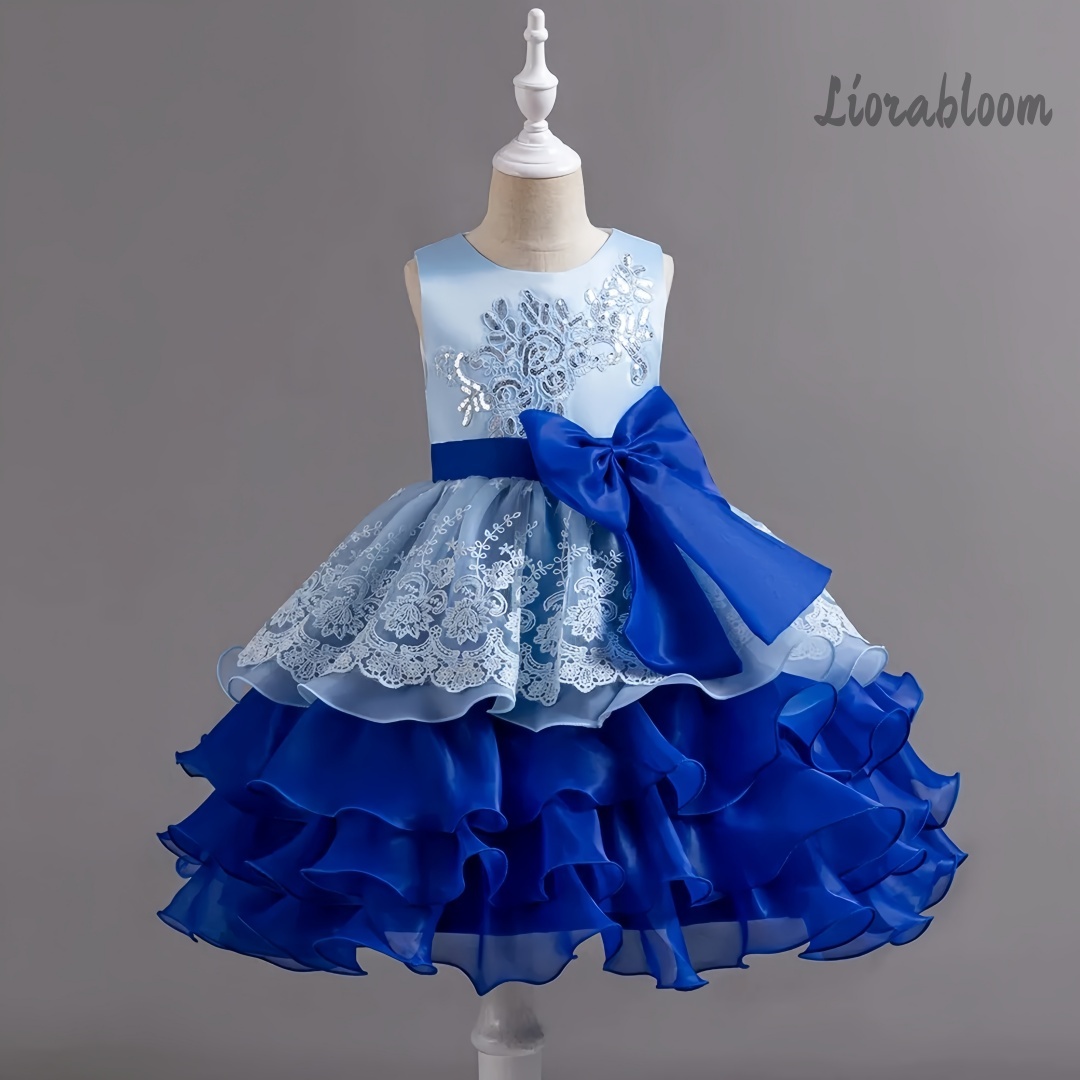 Formal Wear Women Us - Vestido de Niña con Lazo Grande,