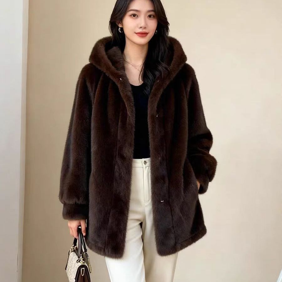 Tailored Coat Wool - Abrigos de piel sintética de visón