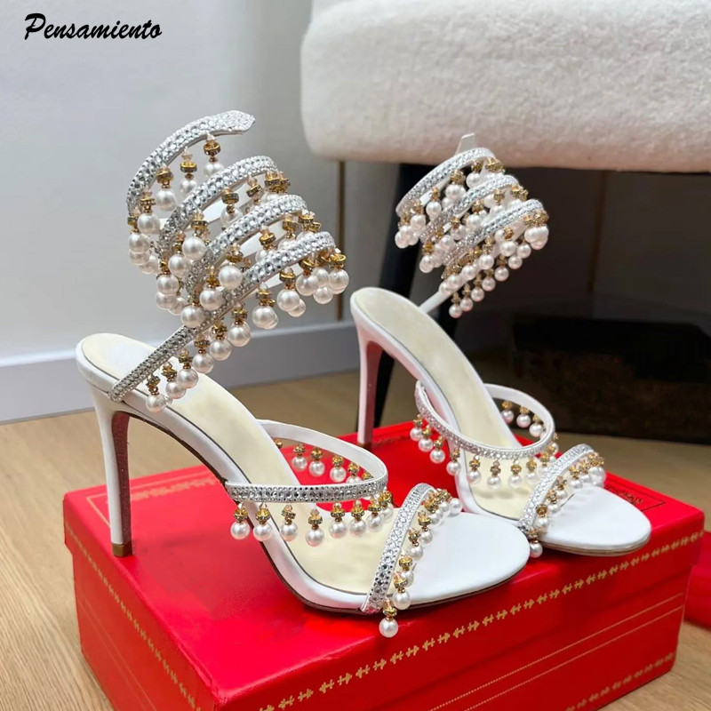 Women'S Formal Wear For Wedding - Sandalias de gladiador de lujo con