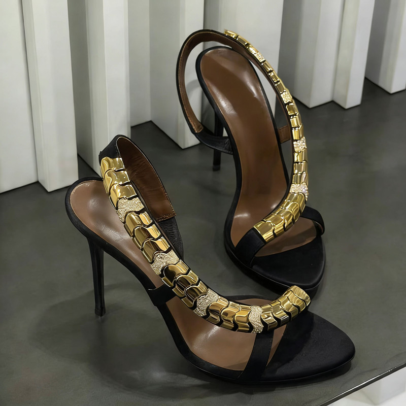 Sandalias de gladiador de saté - Women'S Formal Wear For Wedding reseña y precio