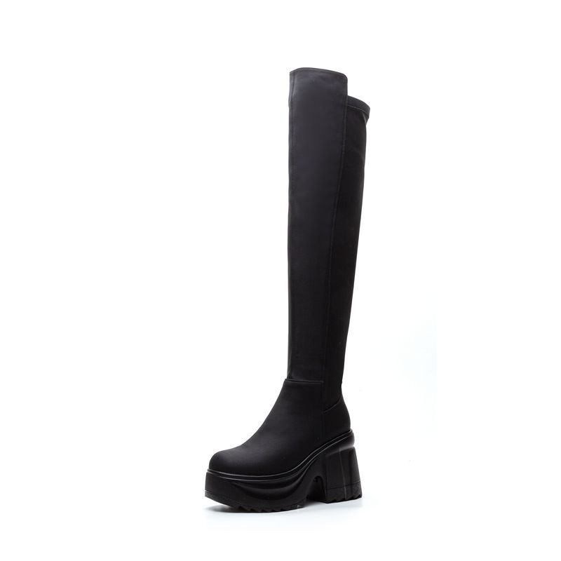 Botas de tacón ancho con suela - Formal Wear Women Us reseña y precio