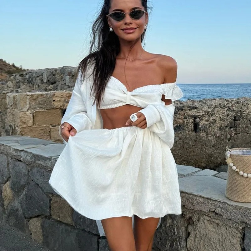 Camiseta sin mangas, minifalda - Women Formal Wear For Summer reseña y precio