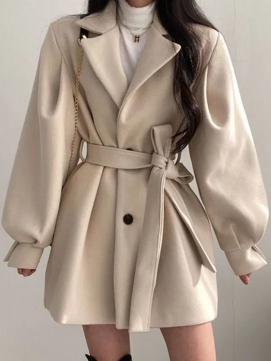 Abrigo de lana estilo coreano, - Tailored Coat Wool reseña y precio