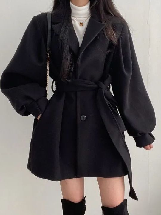 Abrigo de lana estilo coreano, - Tailored Coat Wool reseña y precio