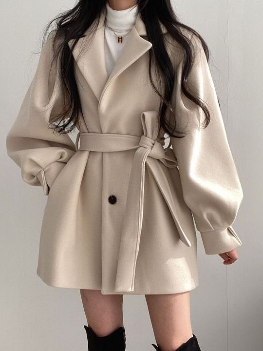 Abrigo de lana estilo coreano, - Tailored Coat Wool reseña y precio