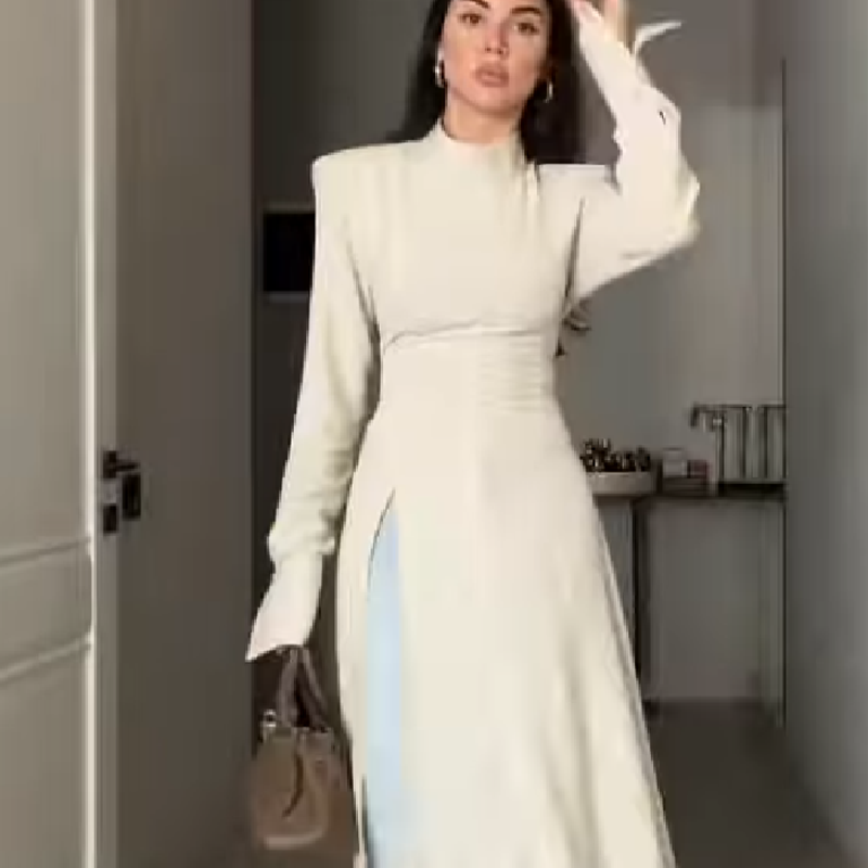 Vestido Maxi Elegante de Manga - Formal Wear Women Us reseña y precio