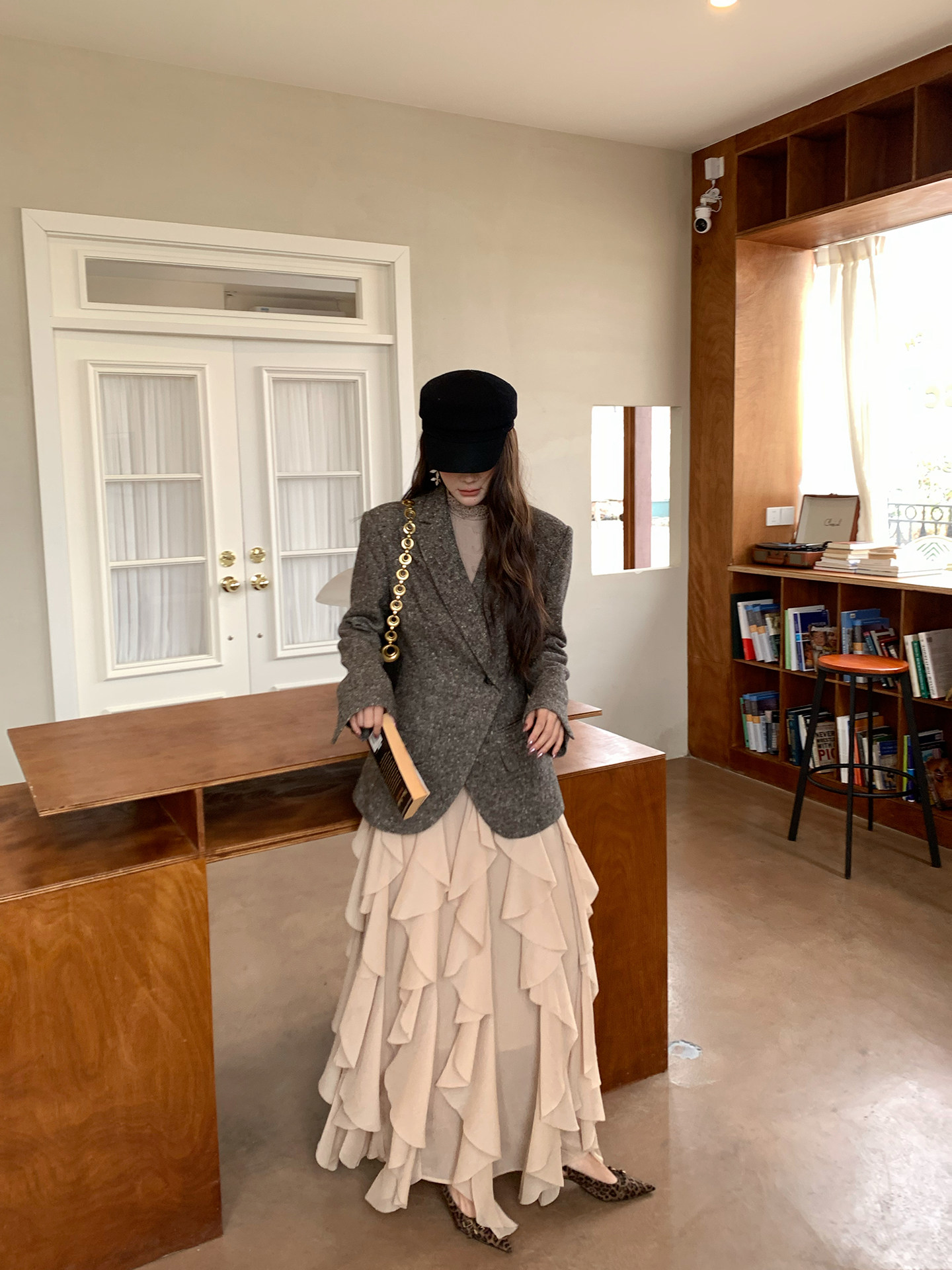 【MAR】Blazer gris vintage para  - Tailored Coat Wool reseña y precio