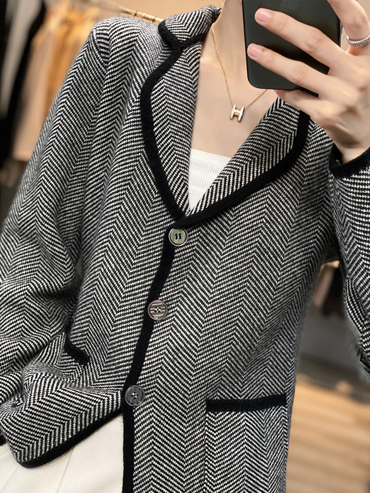 Otoño Invierno mujer traje de  - Tailored Coat Wool reseña y precio