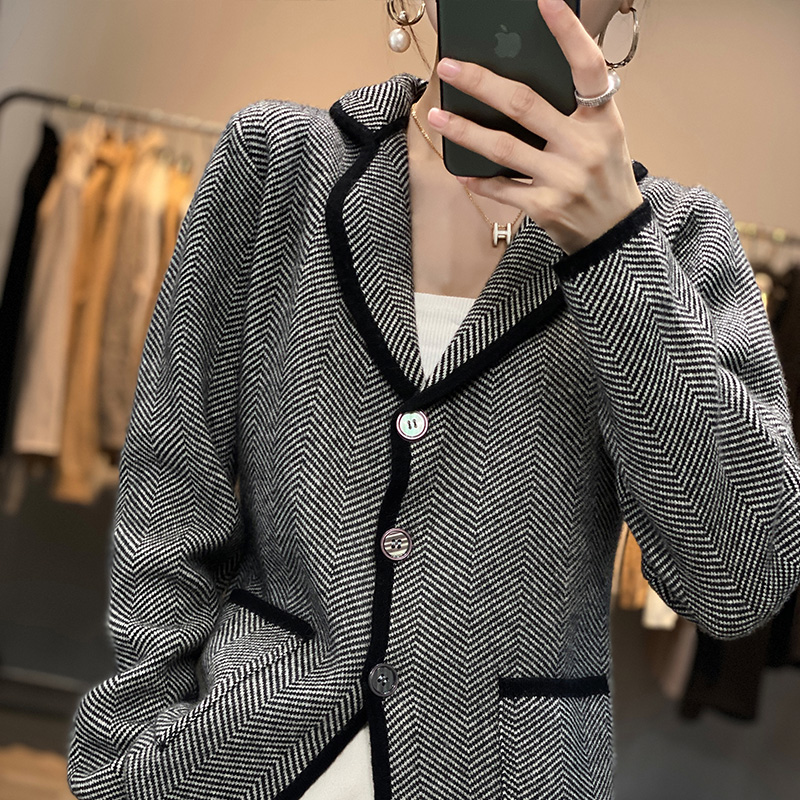 Otoño Invierno mujer traje de  - Tailored Coat Wool reseña y precio