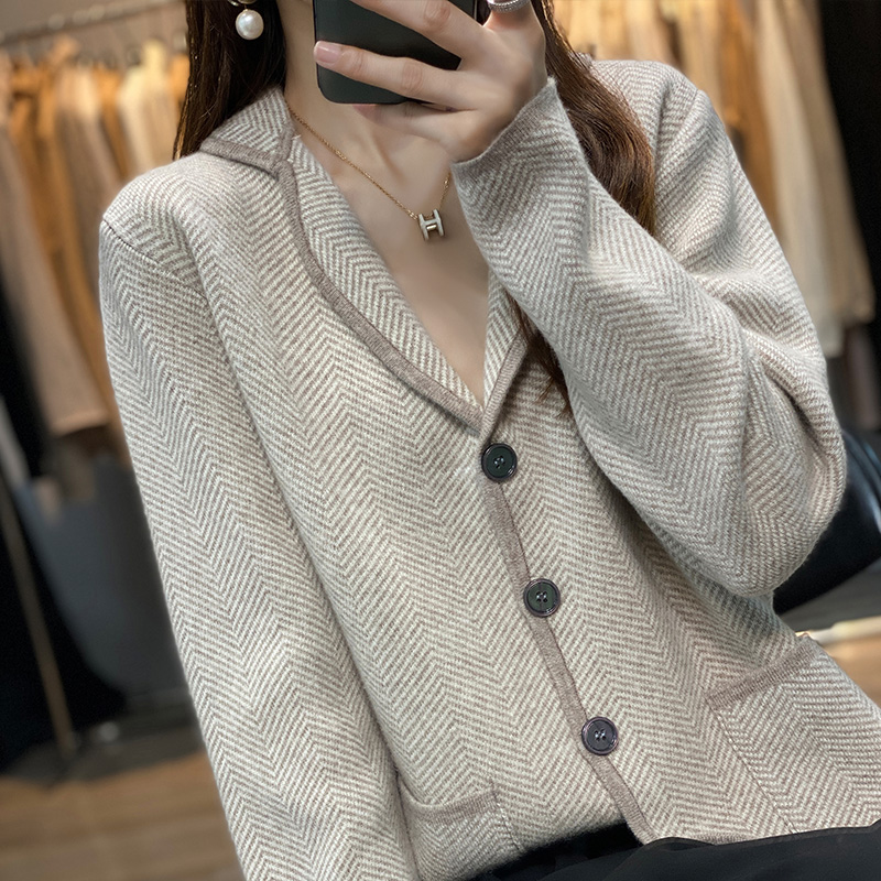 Otoño Invierno mujer traje de  - Tailored Coat Wool reseña y precio